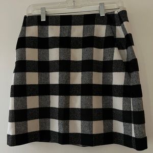 Loft checkered skirt like new
